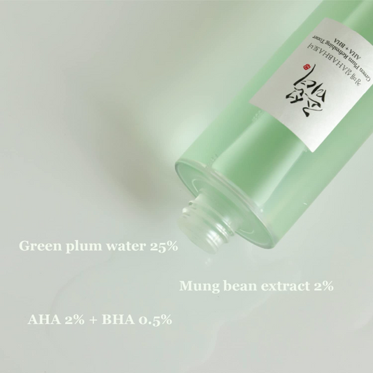 Green Plum Refreshing Toner: AHA + BHA (150ml)