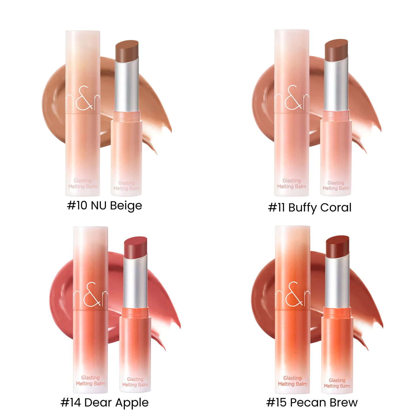 Glasting Melting Balms - Dusty On The Nude Edition - 4 shades (4g)