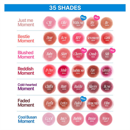 Lip & Cheek Blurry Pudding Pot - 35 Shades (5g) + Pendant Keyring