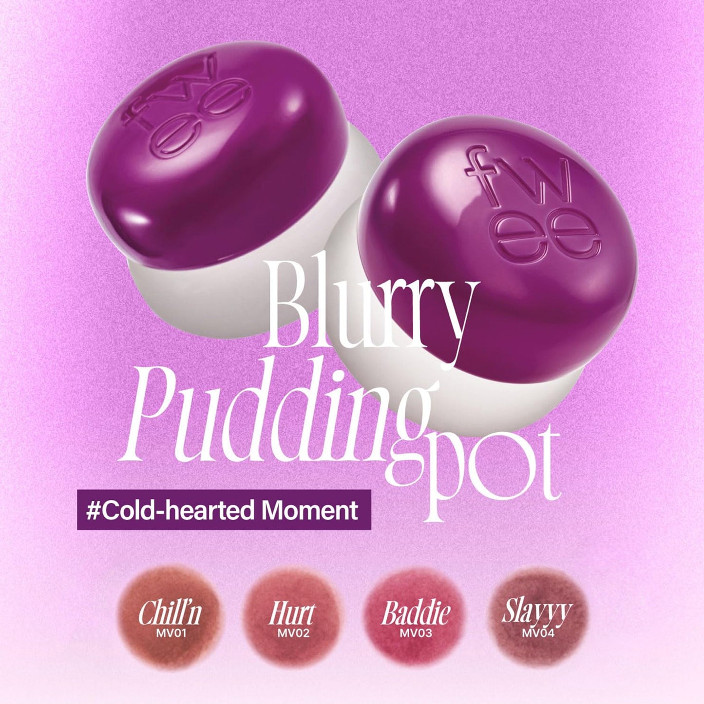 Lip & Cheek Blurry Pudding Pot - 35 Shades (5g) + Pendant Keyring