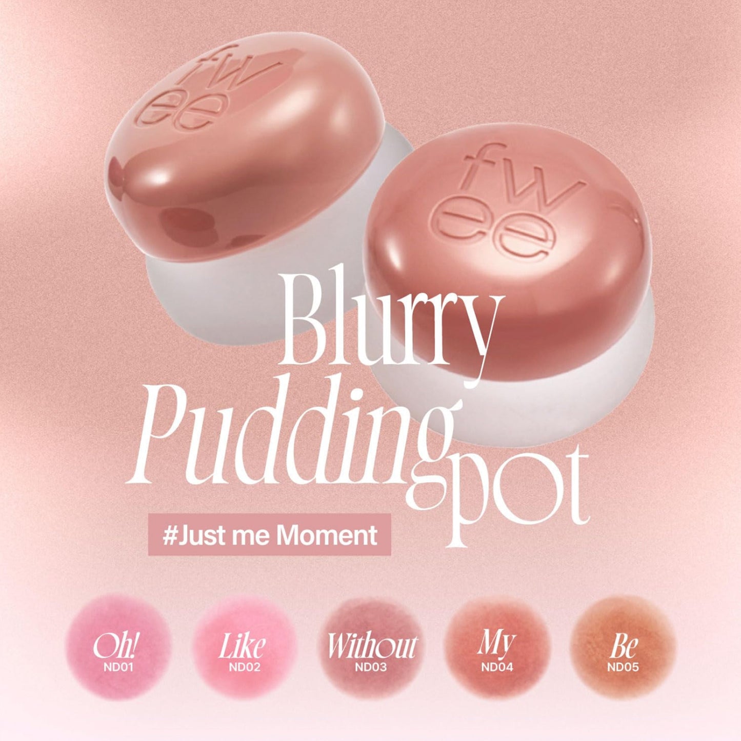 Lip & Cheek Blurry Pudding Pot - 35 shades (5g)