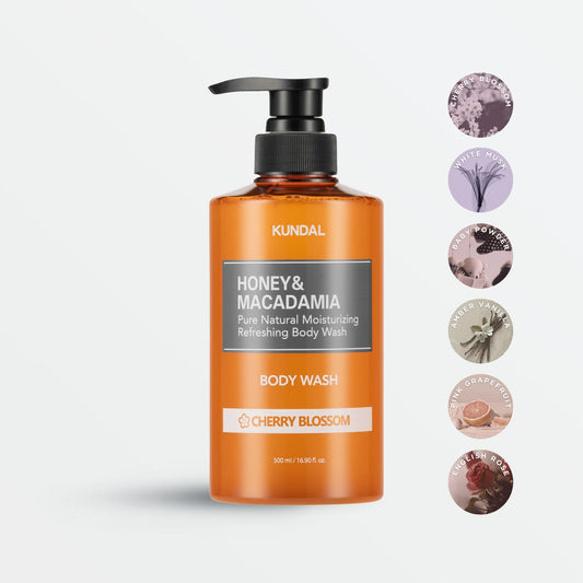Honey & Macadamia Pure Body Wash - 6 Scents (500ml)