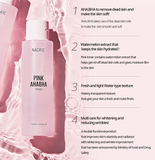 Pink AHA BHA Toner (150ml)